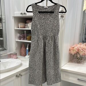 Thyme Maternity Black and White Patterned Dress